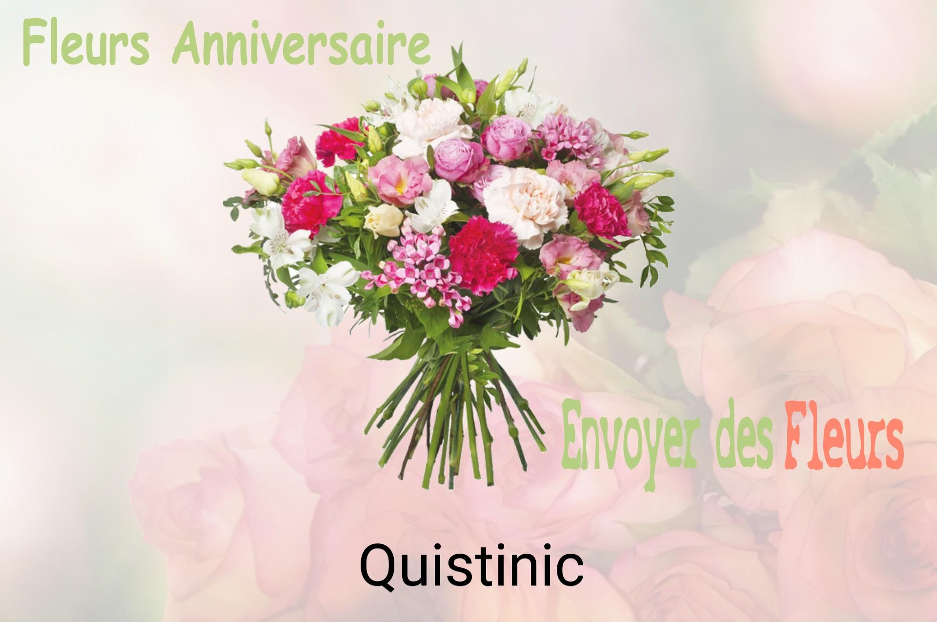 Bouquet de fleurs d’anniversaire livré à Quistinic