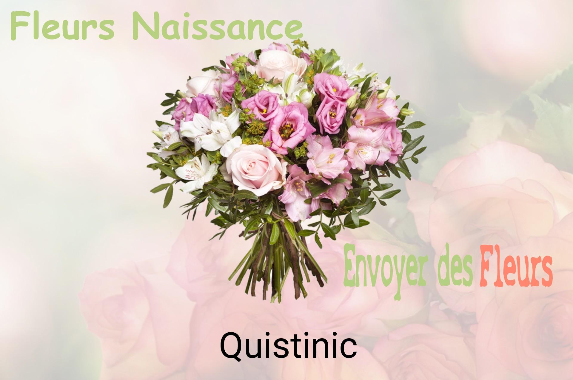 Bouquet de fleurs de naissance livré à Quistinic